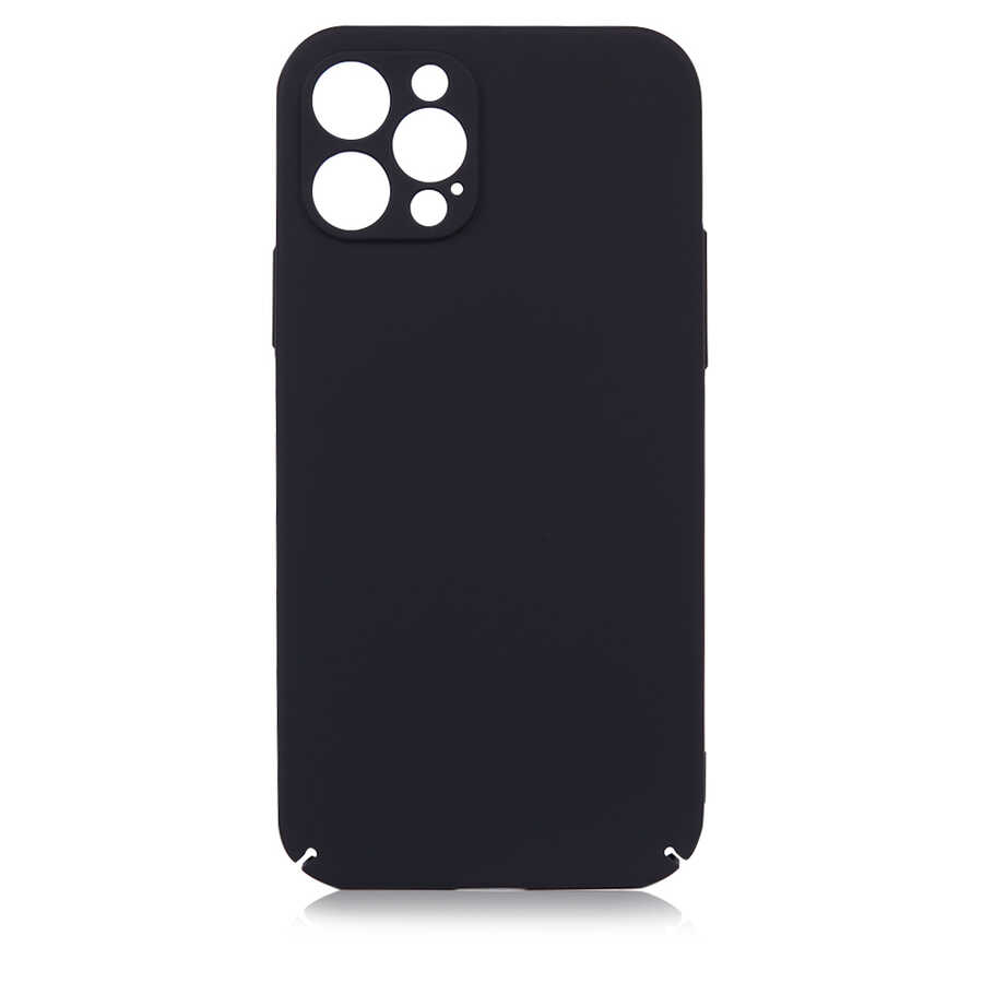 iPhone Uyumlu 12 Pro Kılıf Zore Kapp Kapak-Siyah