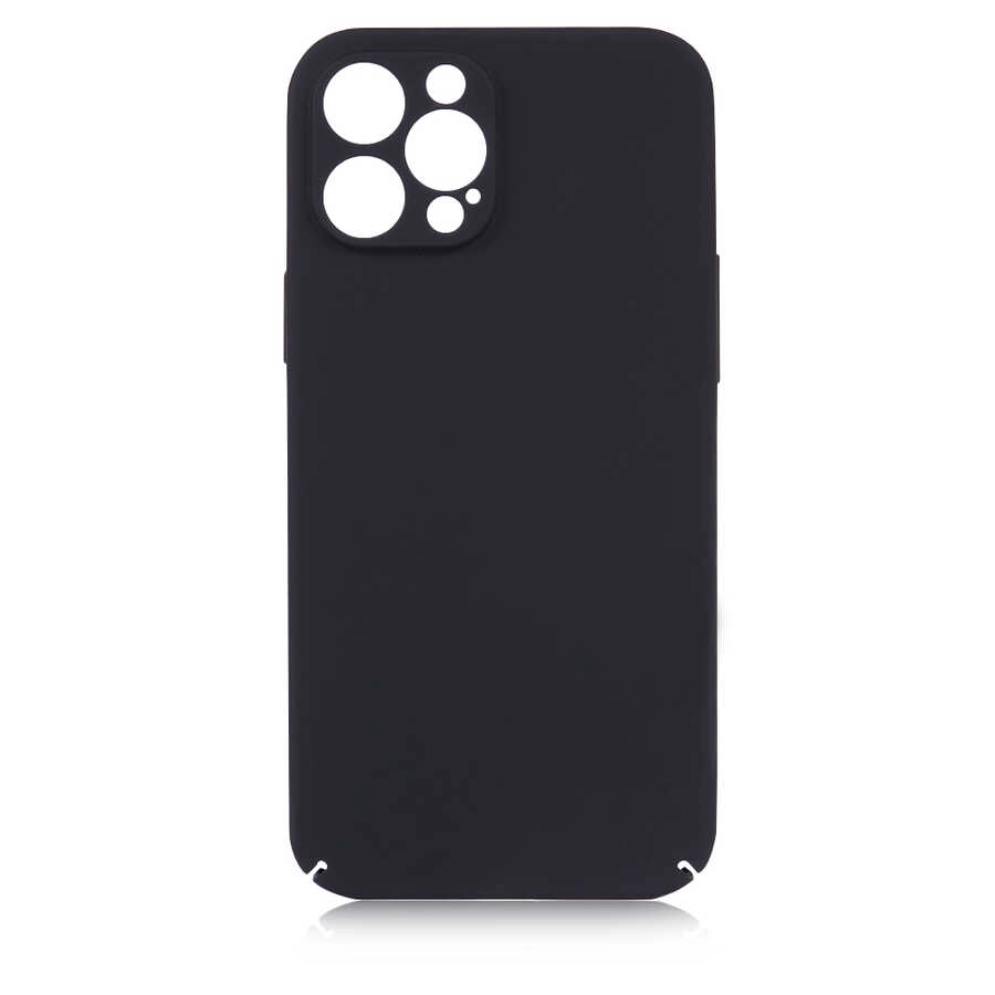 iPhone Uyumlu 12 Pro Max Kılıf Zore Kapp Kapak-Siyah