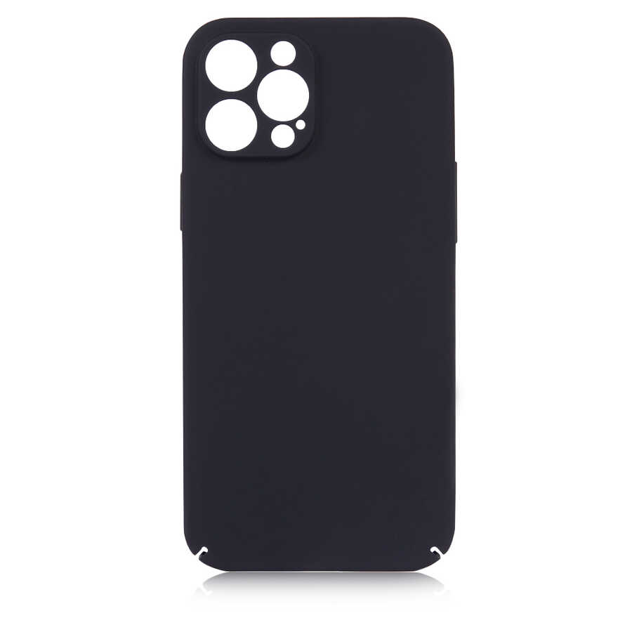 iPhone Uyumlu 12 Pro Max Kılıf Zore Kapp Kapak-Siyah