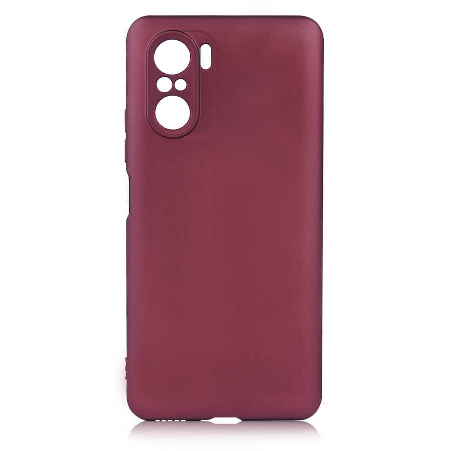 Xiaomi Uyumlu  Mi 11İ Kılıf Zore Premier Silikon Kapak-Mürdüm