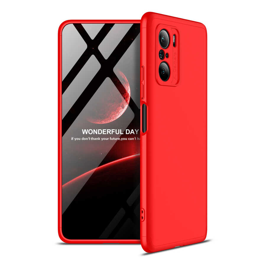 Xiaomi Uyumlu  Mi 11İ Kılıf Zore Ays Kapak-Kırmızı