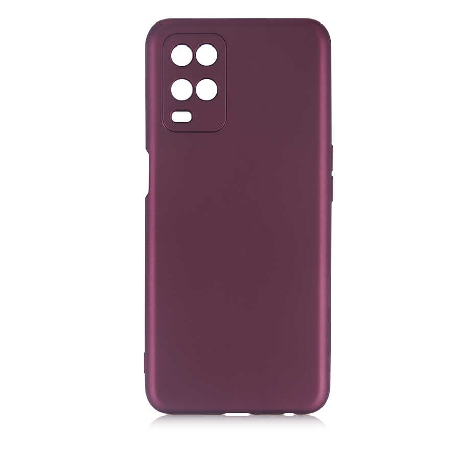 Oppo A54 4G Kılıf Zore Premier Silikon Kapak-Mürdüm