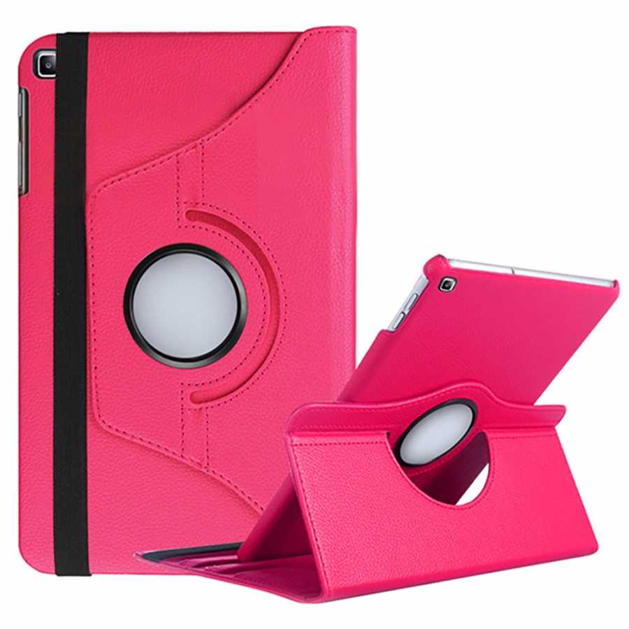 Galaxy Uyumlu Tab A7 Lite T225 Zore Dönebilen Standlı Kılıf-Pembe