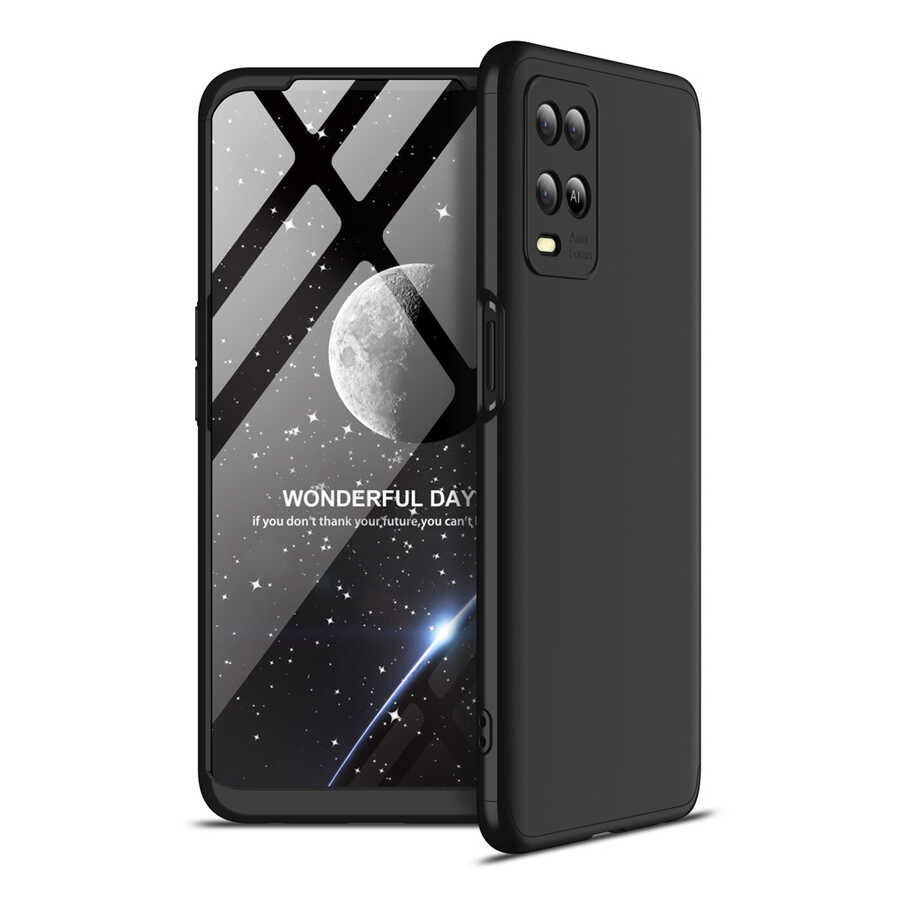 Oppo A54 4G Kılıf Zore Ays Kapak-Siyah