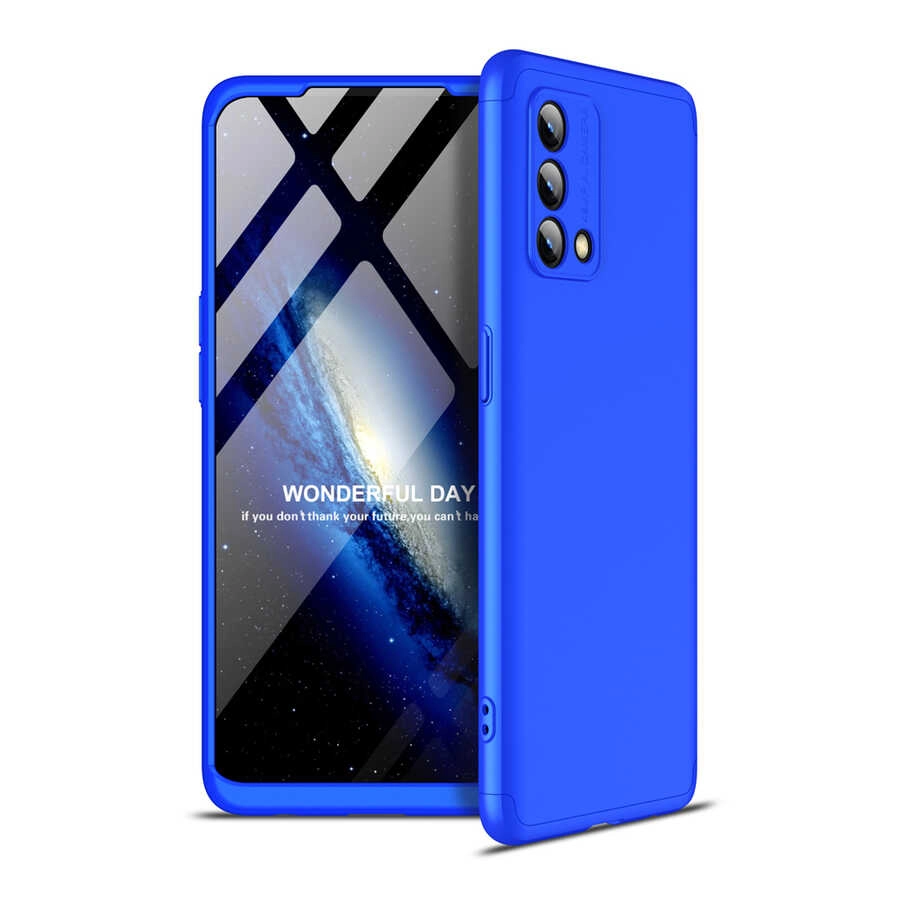 Oppo A74 4G Kılıf Zore Ays Kapak-Mavi