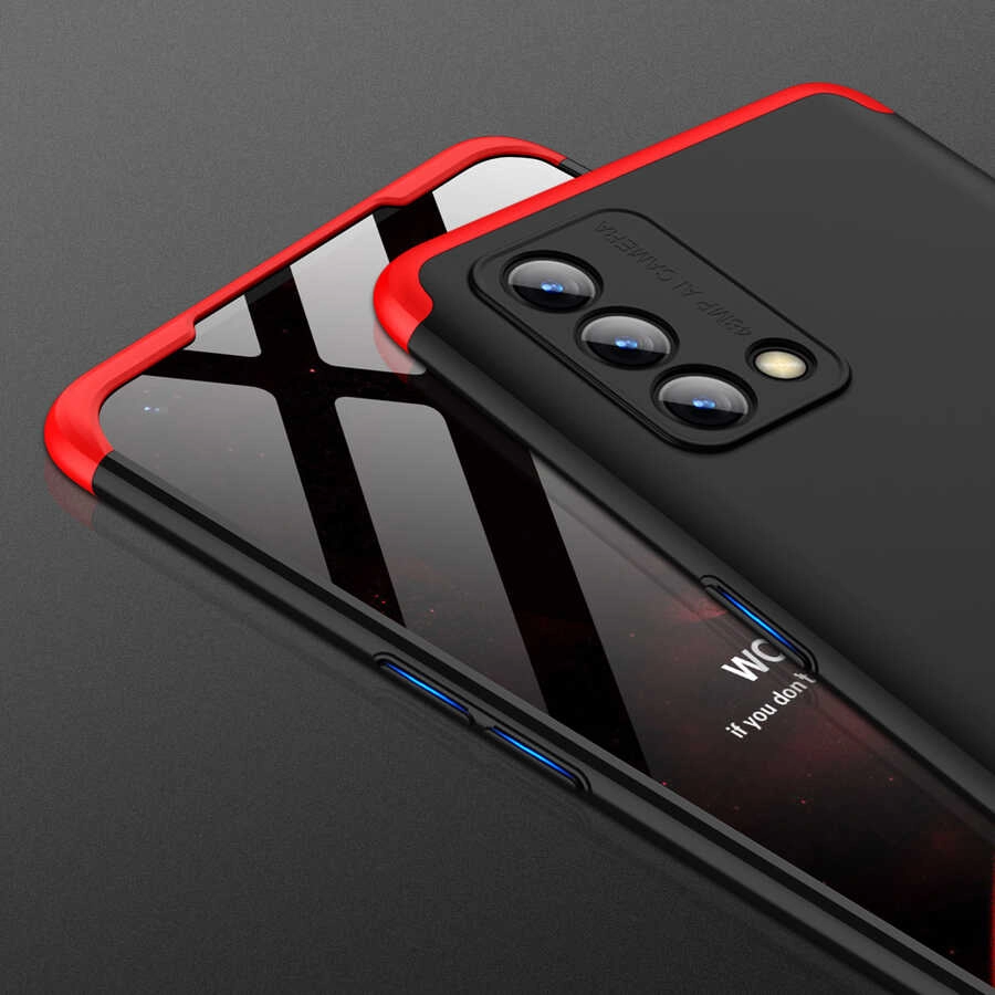 Oppo A74 4G Kılıf Zore Ays Kapak-Kırmızı