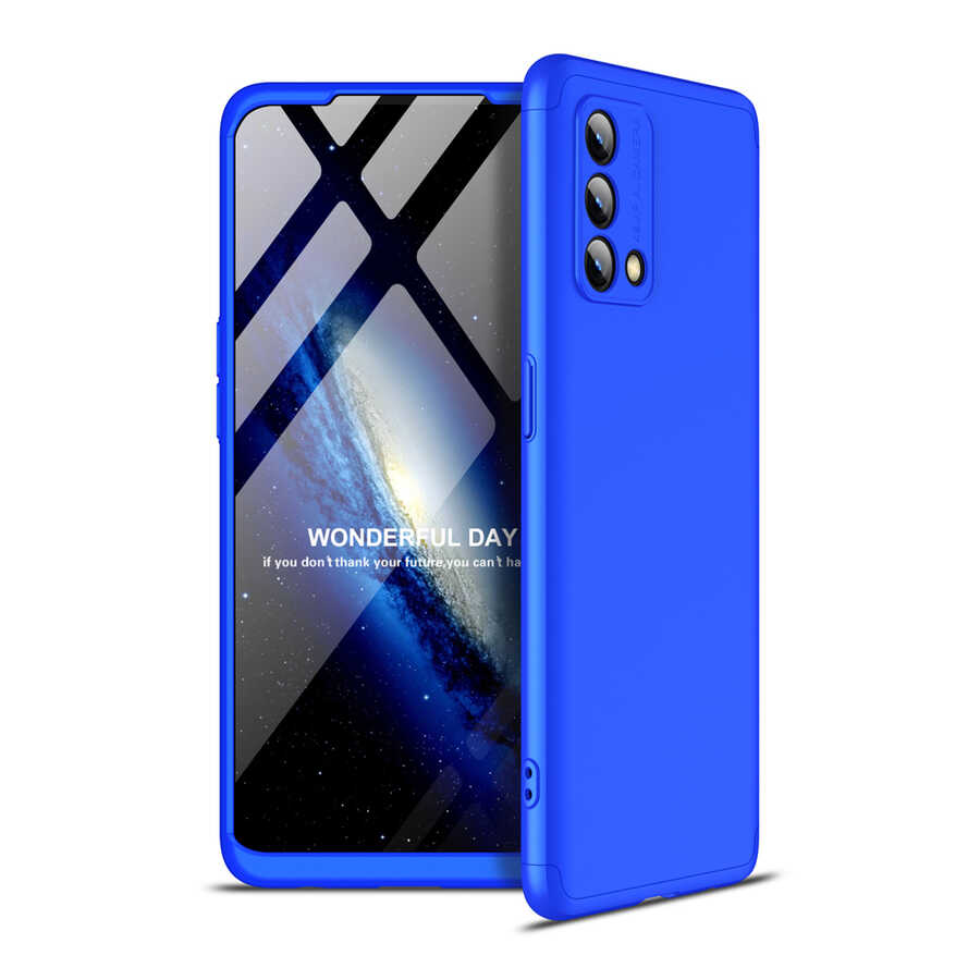 Oppo A74 4G Kılıf Zore Ays Kapak-Mavi
