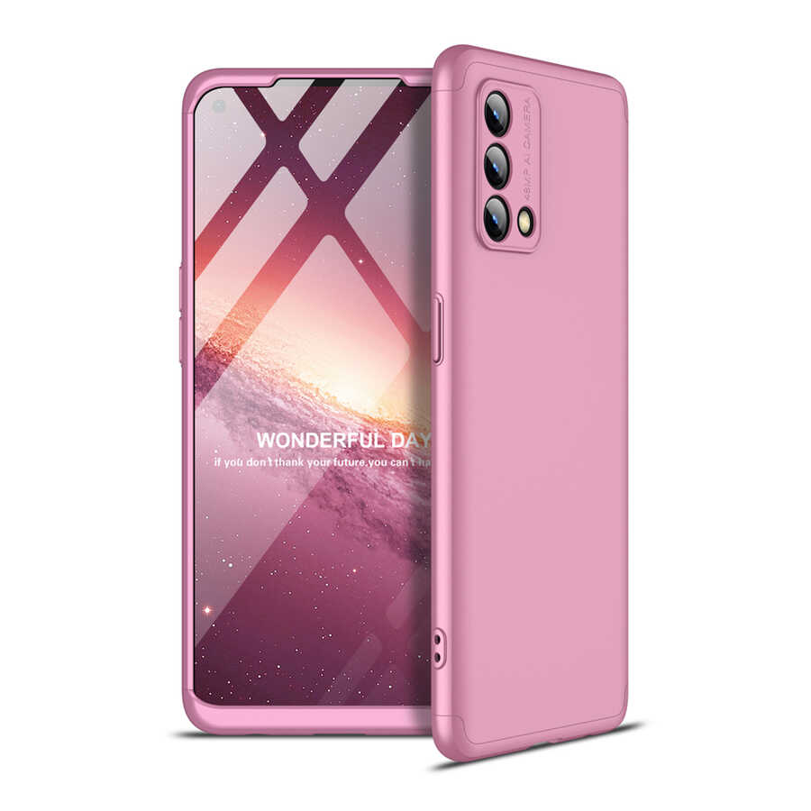 Oppo A74 4G Kılıf Zore Ays Kapak-Rose gold