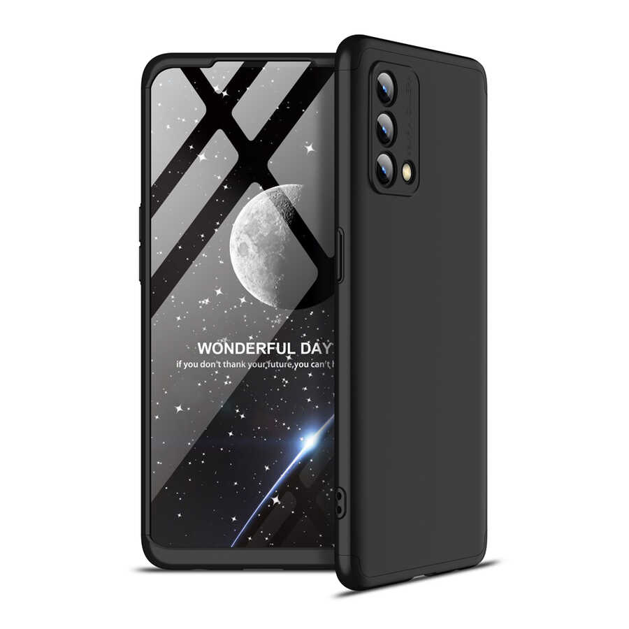 Oppo A74 4G Kılıf Zore Ays Kapak-Siyah
