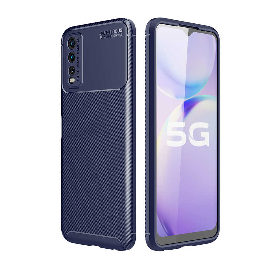 Vivo Y11S Kılıf Zore Negro Silikon Kapak-Lacivert