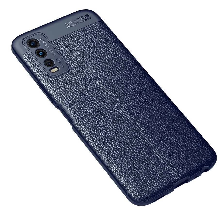 Vivo Y20S Kılıf Zore Niss Silikon Kapak-Lacivert