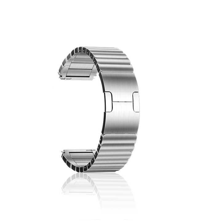 Huawei Uyumlu Honor Magic 2 46mm KRD-35 22mm Metal Kordon-Gümüş