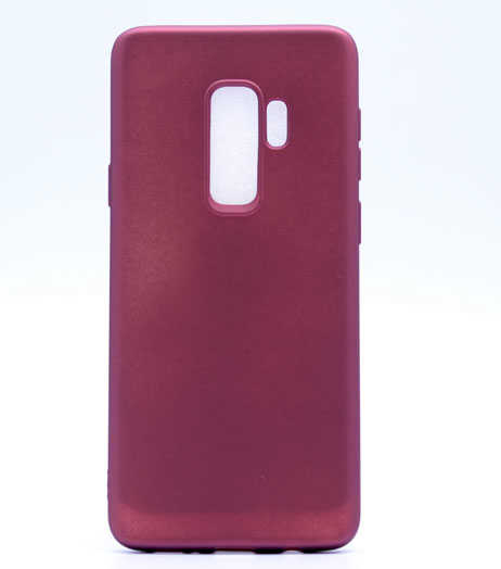 Galaxy Uyumlu S9 Plus Kılıf Zore Premier Silikon Kapak-Mürdüm