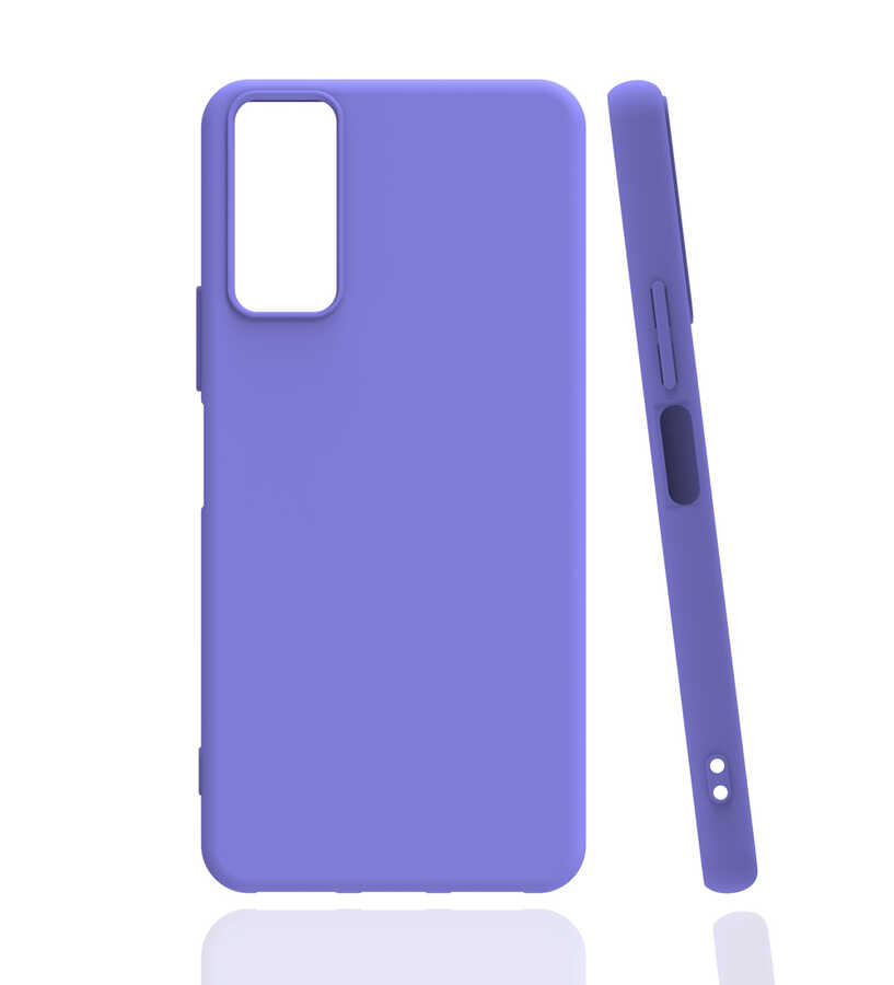 Vivo Y20S Kılıf Zore Biye Silikon-Lila