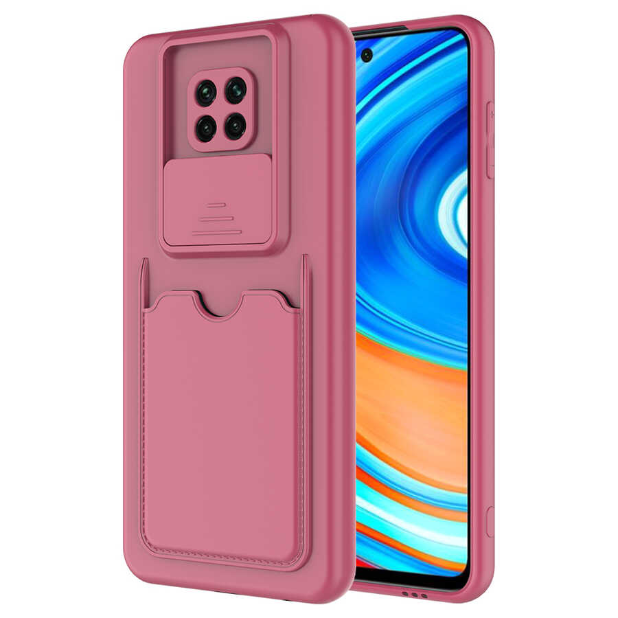 Xiaomi Uyumlu  Redmi Note 9 Pro Kılıf ​Zore Kartix Kapak-Koyu mor