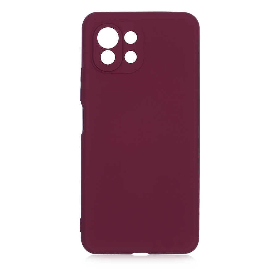 Xiaomi Uyumlu  Mi 11 Lite Kılıf Zore Mara Lansman Kapak-Koyu mor