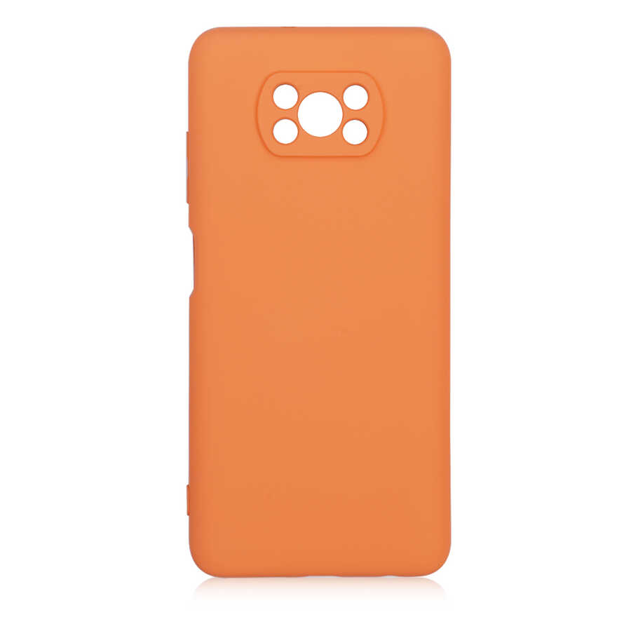 Xiaomi Uyumlu  Poco X3 Kılıf Zore Mara Lansman Kapak-Turuncu