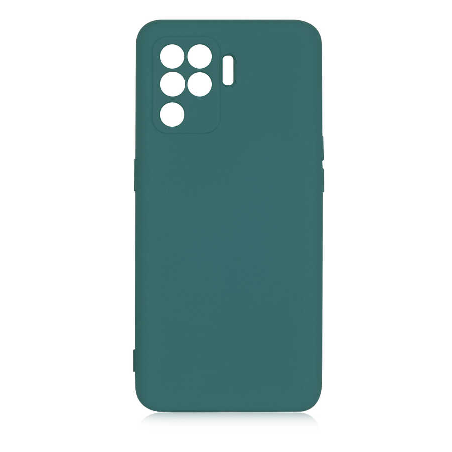 Oppo Reno 5 Lite Kılıf Zore Mara Lansman Kapak-Koyu yeşil