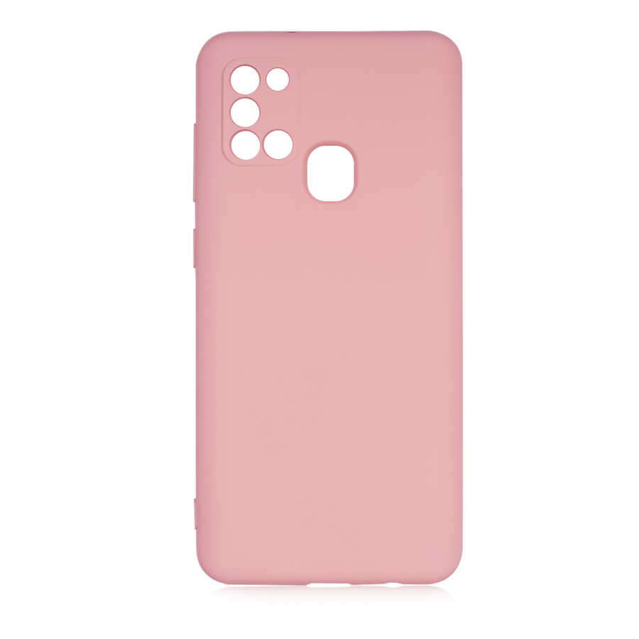 Galaxy Uyumlu A21S Kılıf Zore Mara Lansman Kapak-Pembe açık