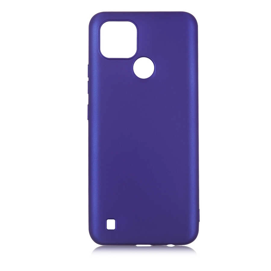 Realme C21 Kılıf Zore Premier Silikon Kapak-Saks mavi