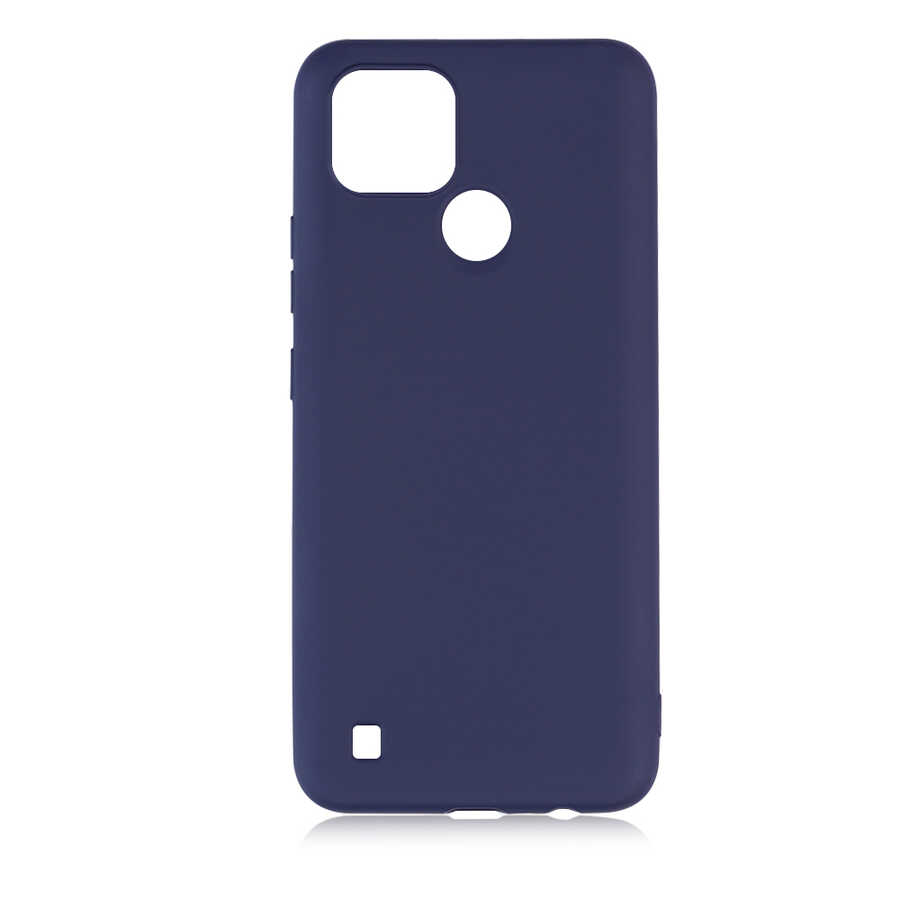 Realme C21 Kılıf Zore Premier Silikon Kapak-Lacivert