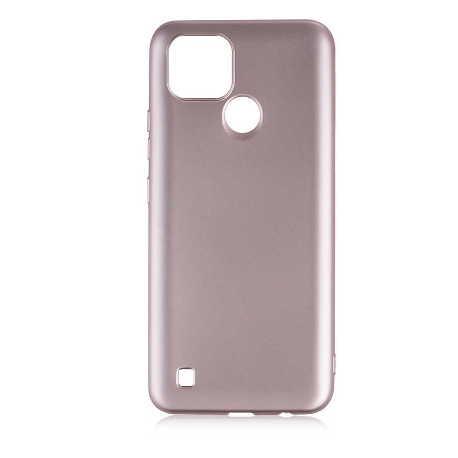 Realme C21 Kılıf Zore Premier Silikon Kapak-Rose gold