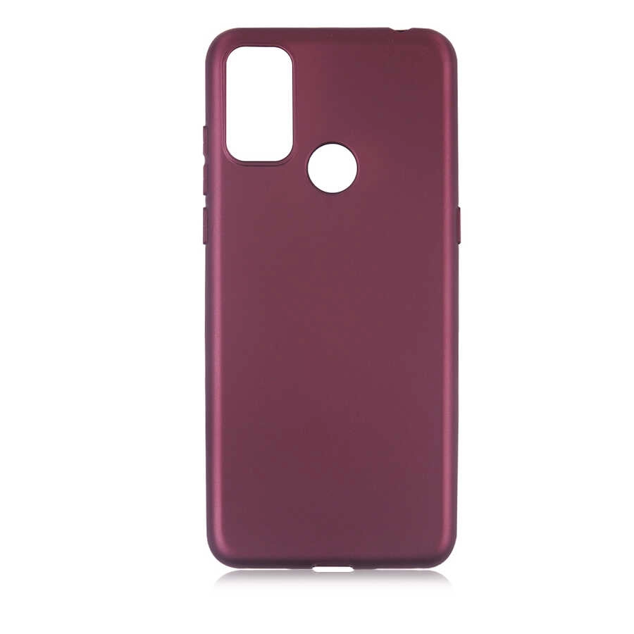 Alcatel 1S 2021 Kılıf Zore Premier Silikon Kapak-Mürdüm