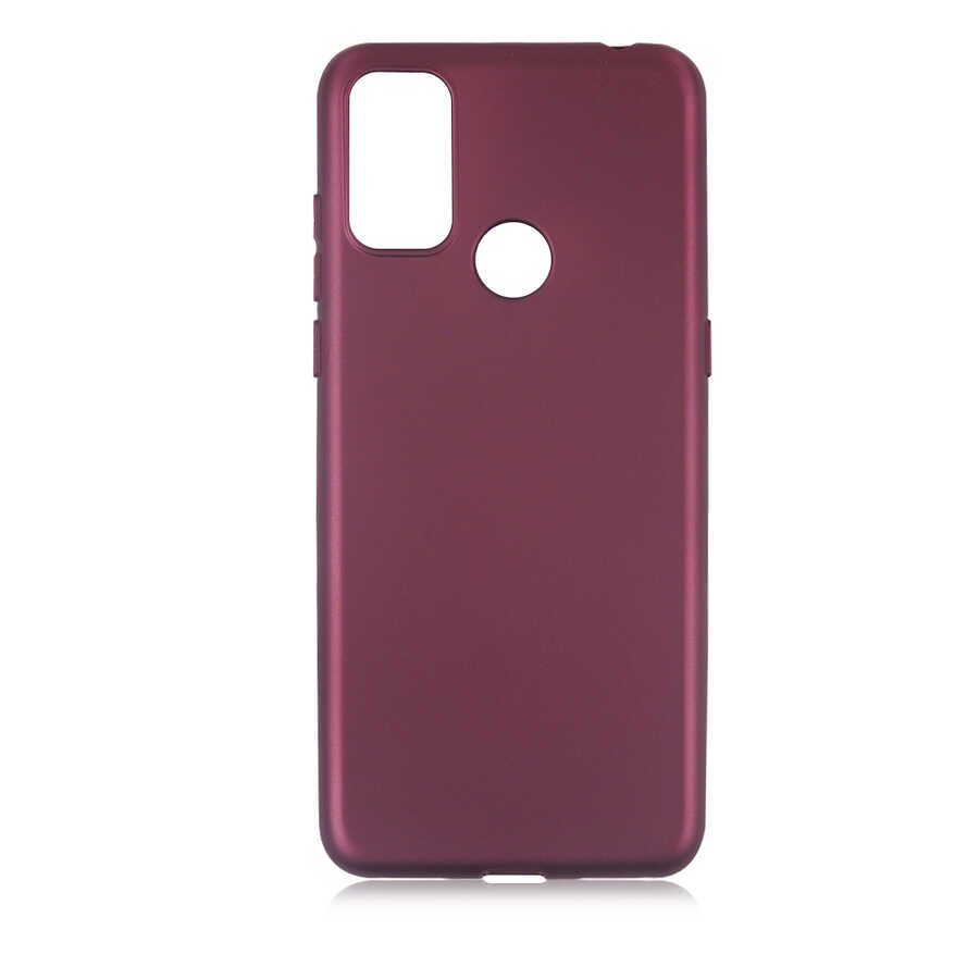 Alcatel 1S 2021 Kılıf Zore Premier Silikon Kapak-Mürdüm