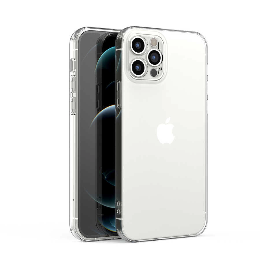 iPhone Uyumlu 12 Pro Kılıf Zore Kamera Korumalı Süper Silikon Kapak