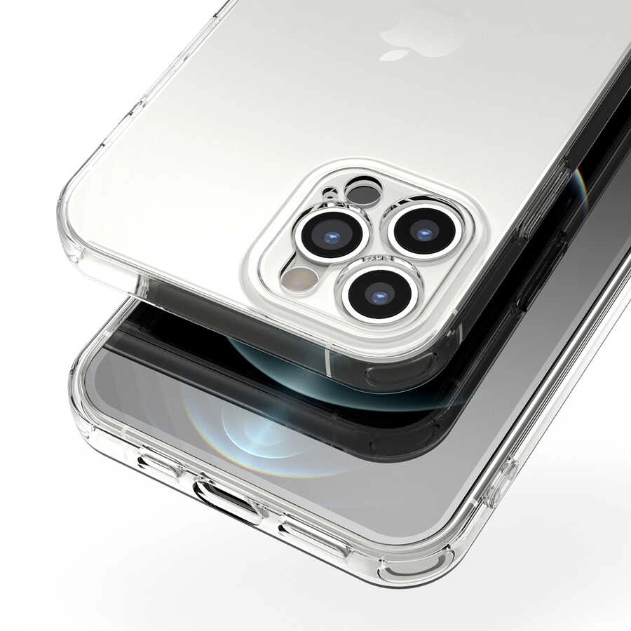 iPhone Uyumlu 12 Pro Kılıf Zore Kamera Korumalı Süper Silikon Kapak