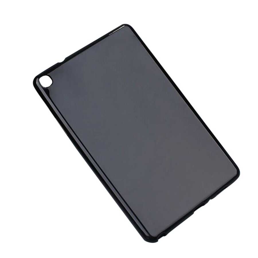 Galaxy Uyumlu Tab A7 Lite T225 Kılıf Zore Tablet Süper Silikon Kapak-Siyah