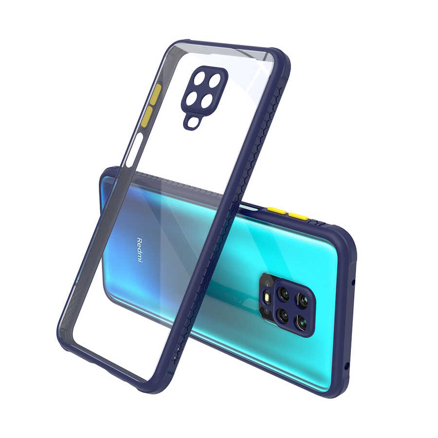 Xiaomi Uyumlu  Redmi Note 9S Kılıf ​​Zore Kaff Kapak-Lacivert