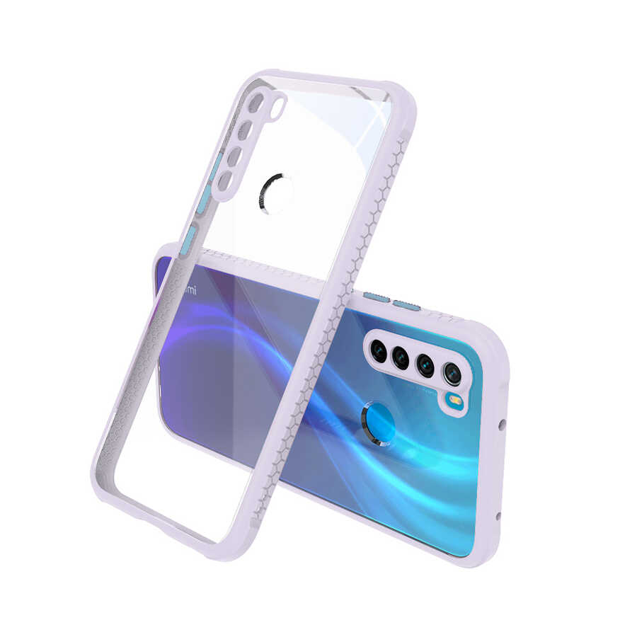Xiaomi Uyumlu  Redmi Note 8 Kılıf ​​Zore Kaff Kapak-Mor