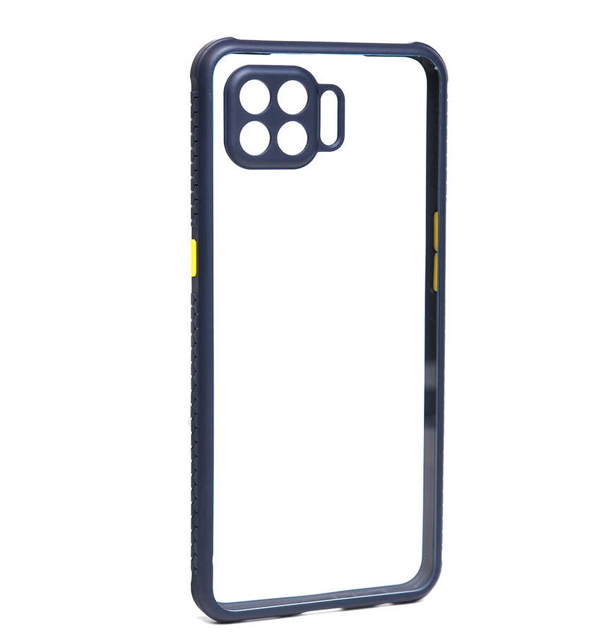 Oppo Reno 4 Lite Kılıf ​​Zore Kaff Kapak-Lacivert