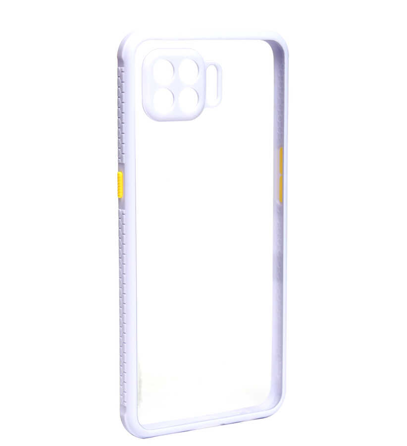 Oppo Reno 4 Lite Kılıf ​​Zore Kaff Kapak-Mor
