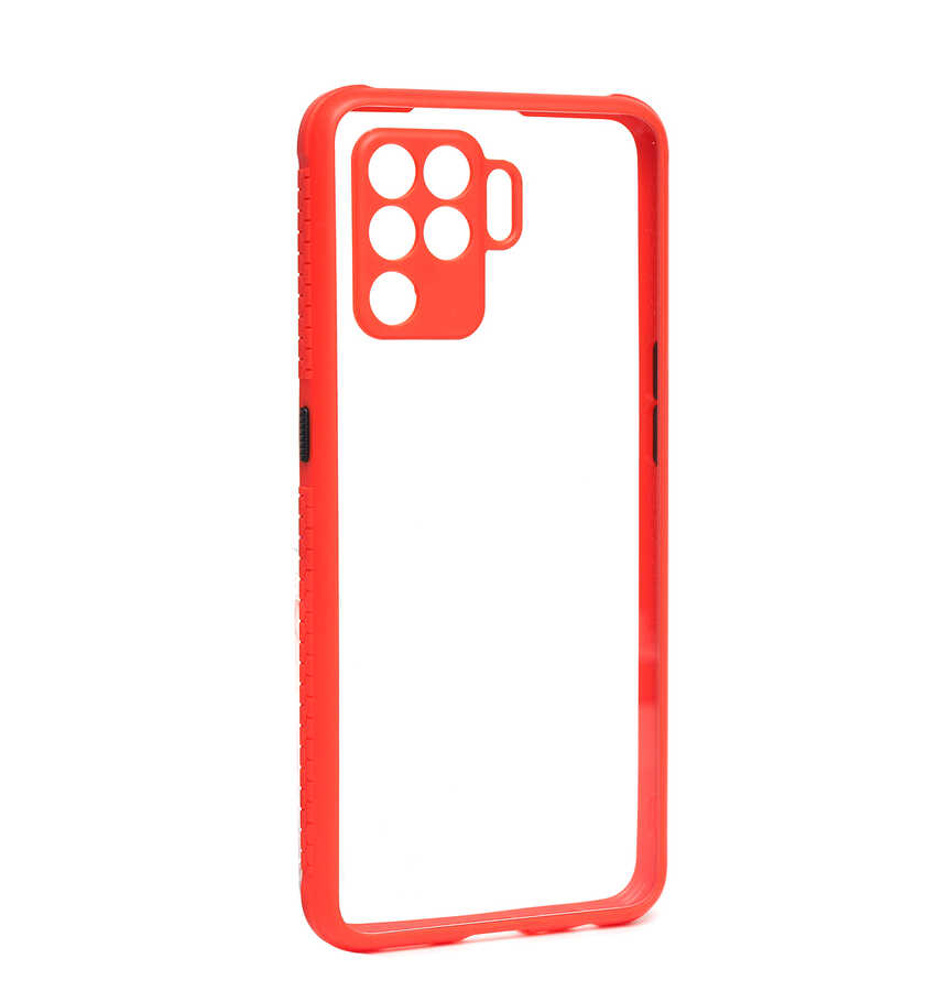 Oppo Reno 5 Lite Kılıf ​​Zore Kaff Kapak-Kırmızı