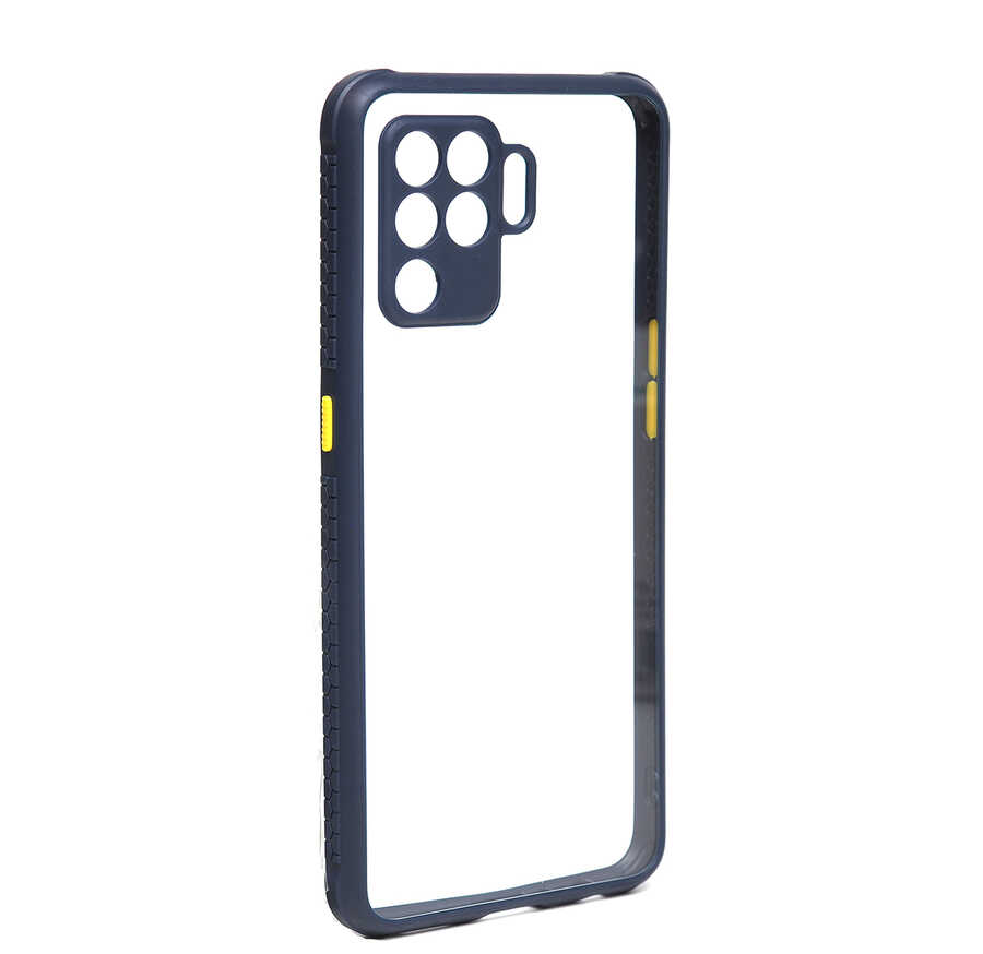 Oppo Reno 5 Lite Kılıf ​​Zore Kaff Kapak-Lacivert
