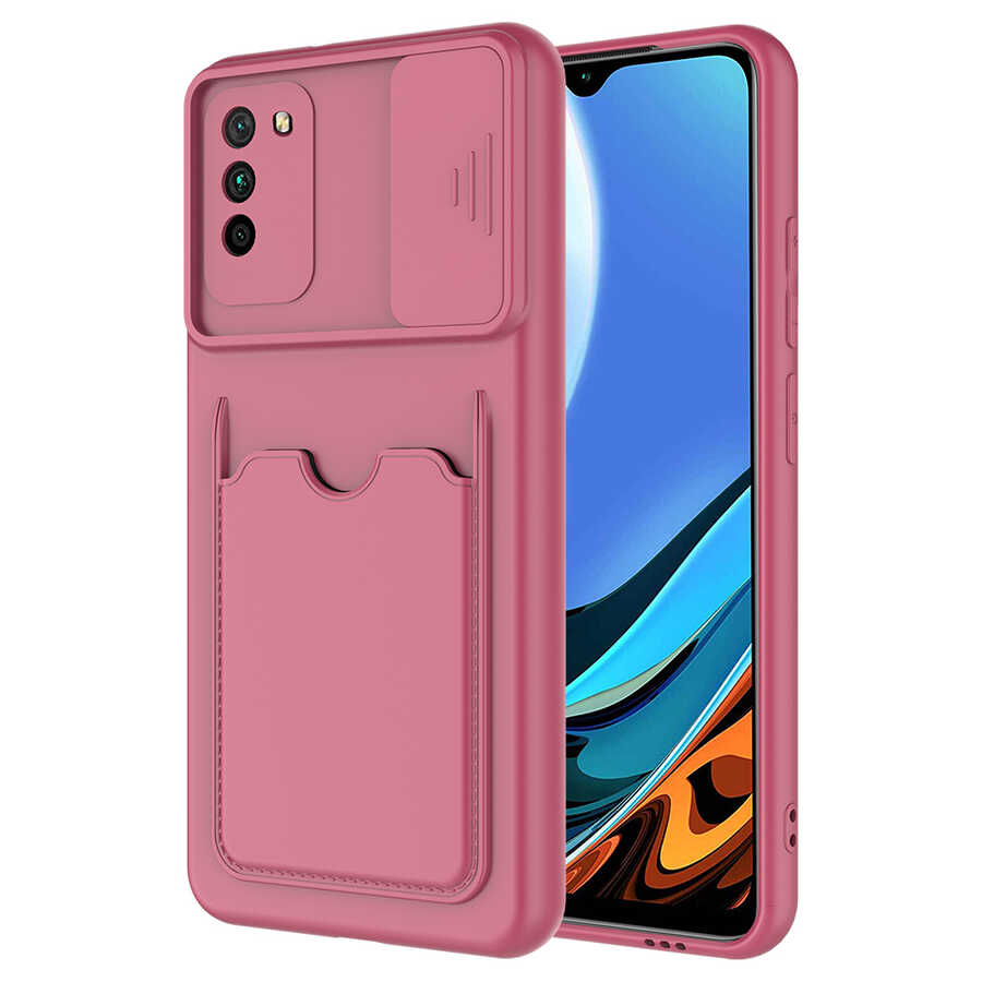Xiaomi Uyumlu  Poco M3 Kılıf ​Zore Kartix Kapak-Koyu mor