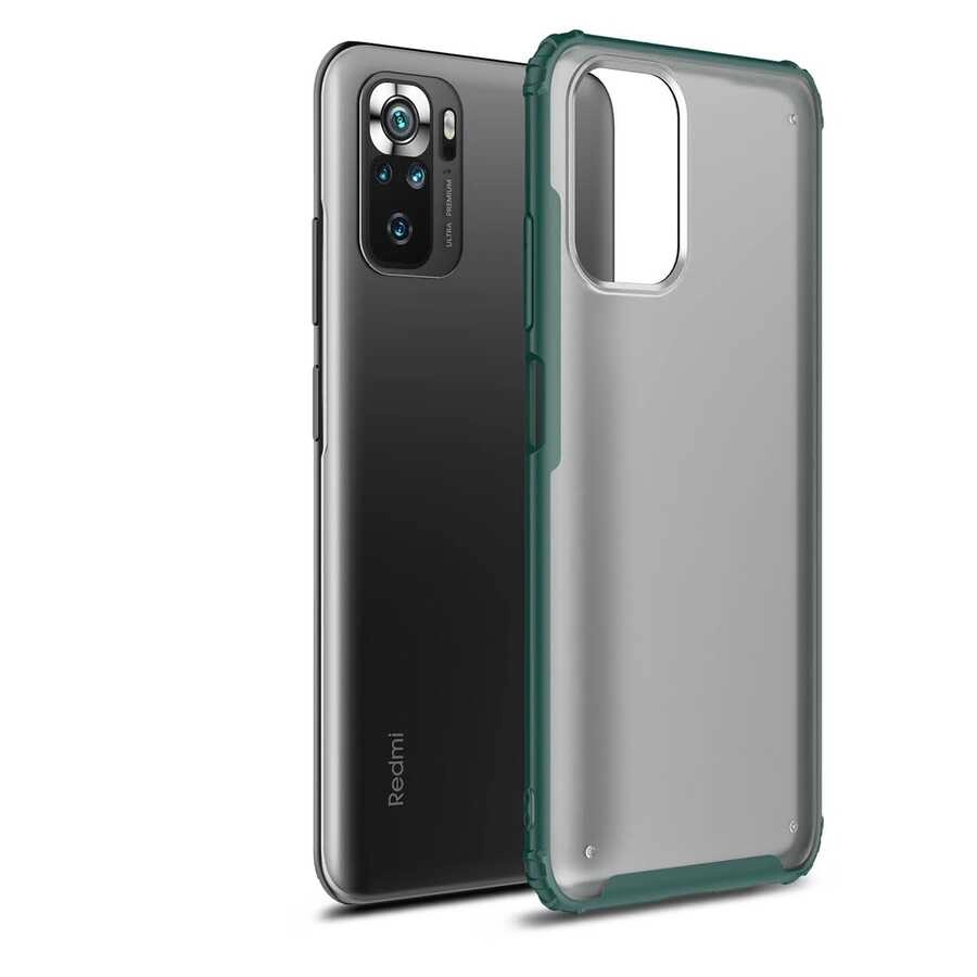 Xiaomi Uyumlu  Redmi Note 10S Kılıf Zore Volks Kapak-Koyu yeşil