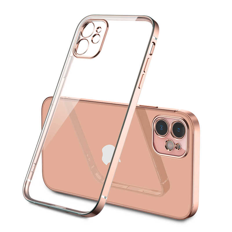iPhone Uyumlu 12 Kılıf Zore Gbox Kapak-Gold
