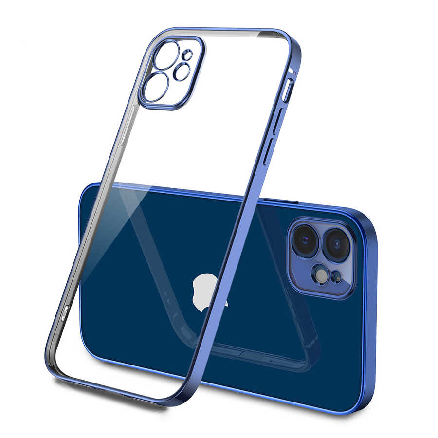 iPhone Uyumlu 12 Kılıf Zore Gbox Kapak-Lacivert