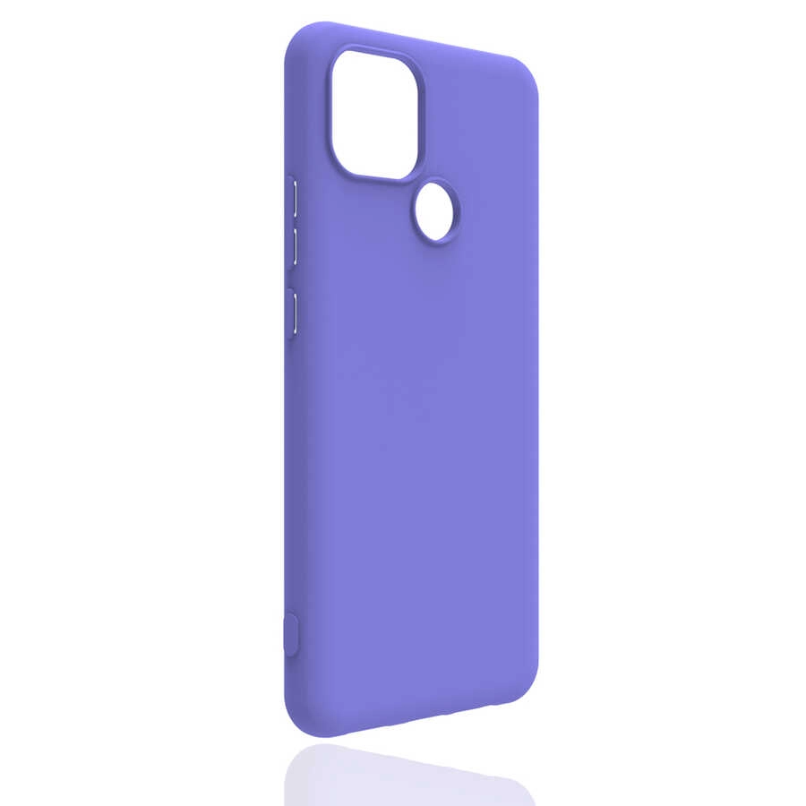 Realme C25 Kılıf Zore Biye Silikon-Lila