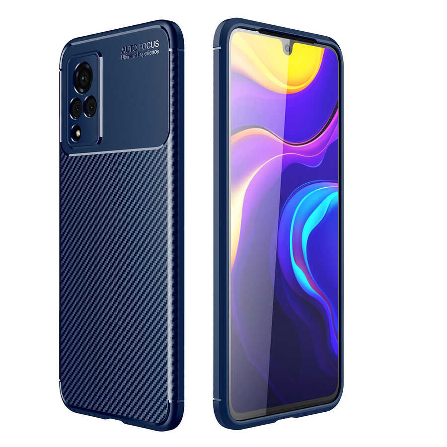Vivo V21 Kılıf Zore Negro Silikon Kapak-Lacivert