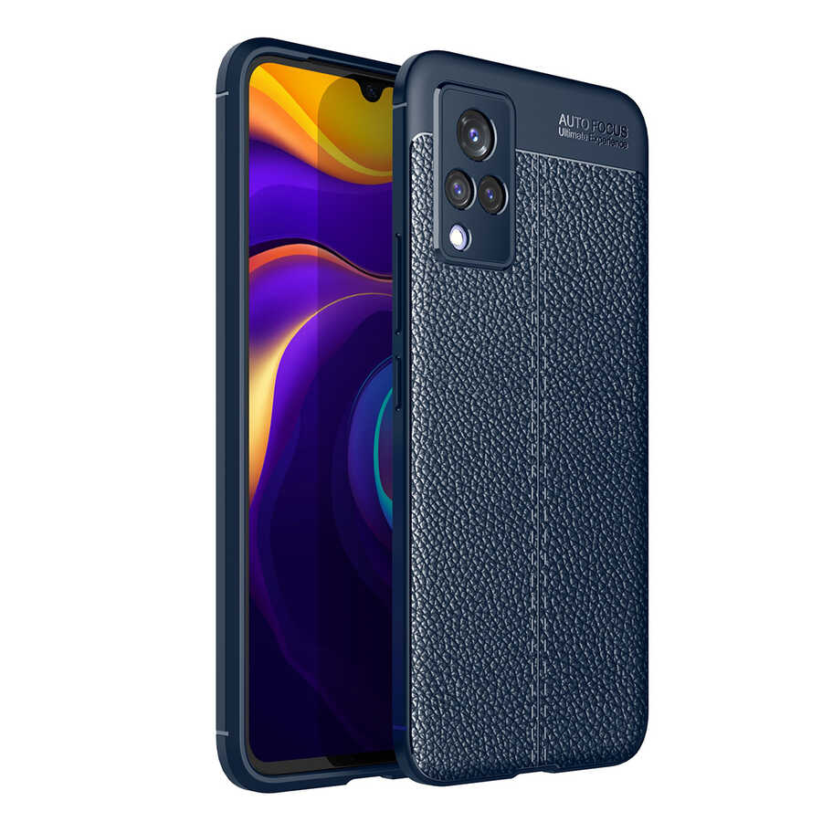 Vivo V21 Kılıf Zore Niss Silikon Kapak-Lacivert