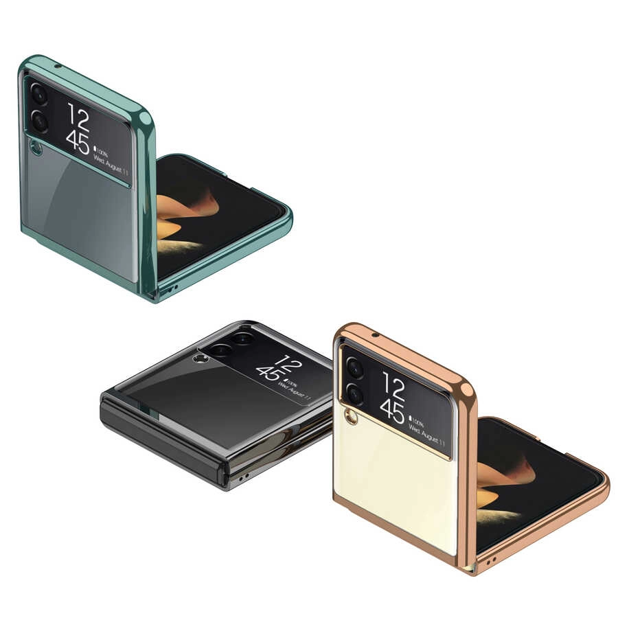 Galaxy Uyumlu Z Flip 3 Kılıf Zore Kıpta Kapak