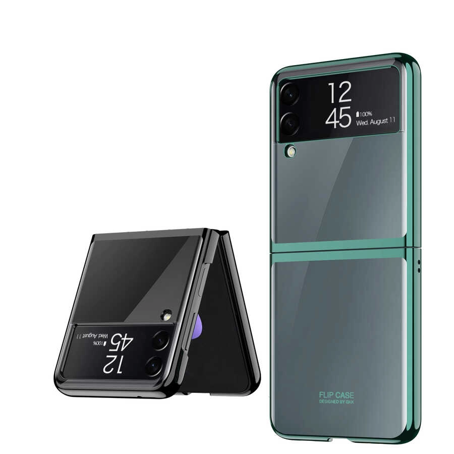 Galaxy Uyumlu Z Flip 3 Kılıf Zore Kıpta Kapak
