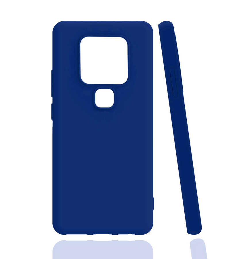 Tecno Camon 16 Kılıf Zore Biye Silikon-Mavi