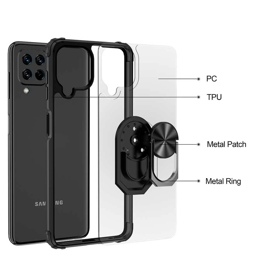 Galaxy Uyumlu M32 Kılıf Zore Mola Kapak-Kırmızı