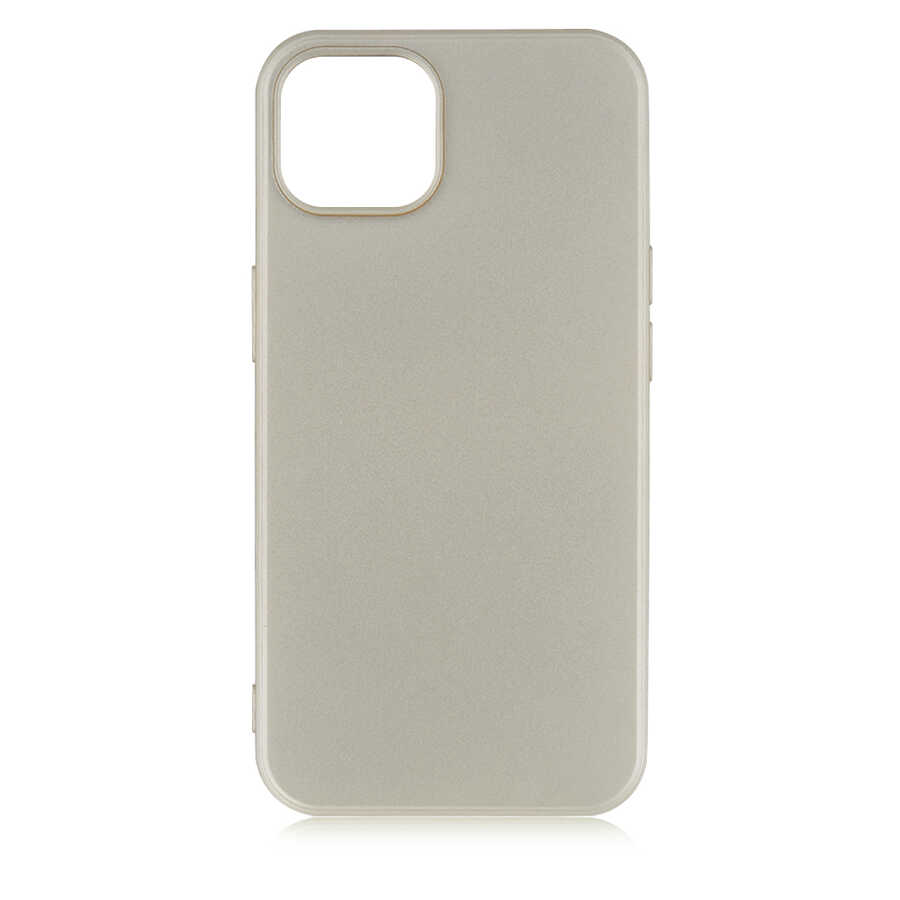 iPhone Uyumlu 13 Kılıf Zore Premier Silikon Kapak-Gold