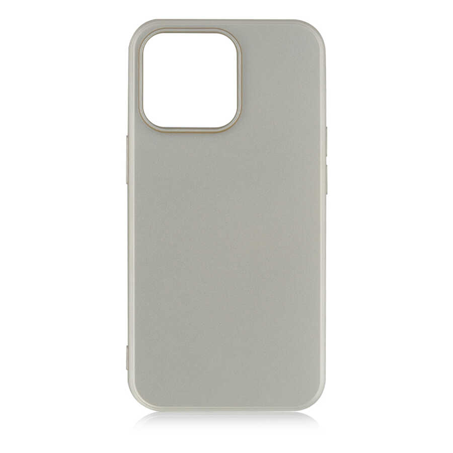 iPhone Uyumlu 13 Pro Kılıf Zore Premier Silikon Kapak-Gold